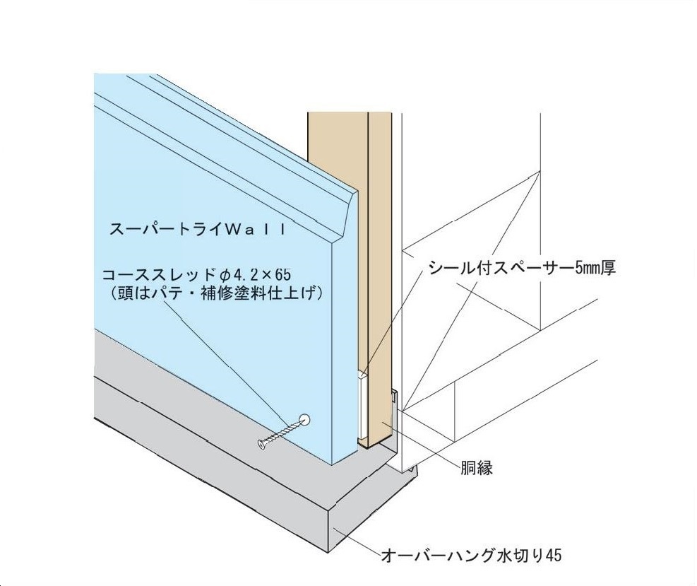納まり詳細図 副資材 陶板壁材スーパートライwall 製品情報 三州瓦 防災瓦の株式会社鶴弥 納まり詳細図 副資材 陶板壁材スーパートライwall 製品情報 三州瓦 防災瓦の株式会社鶴弥